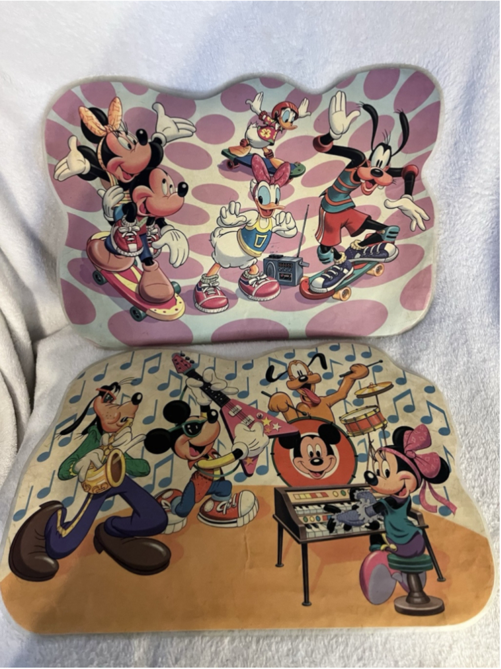 Vintage Disney Mickey Mouse Donald Duck Activity Placemats 1980S SET OF 2 SEE - Picture 9 of 16
